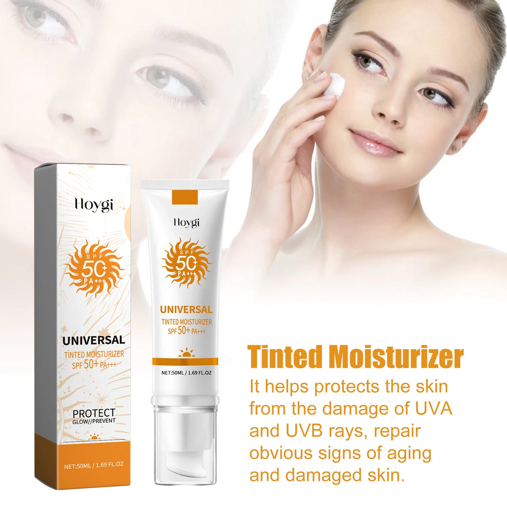 Hoygi SPF50+ Sunscreen Foundation Cream – UV, Oil Control & Moisturizer
