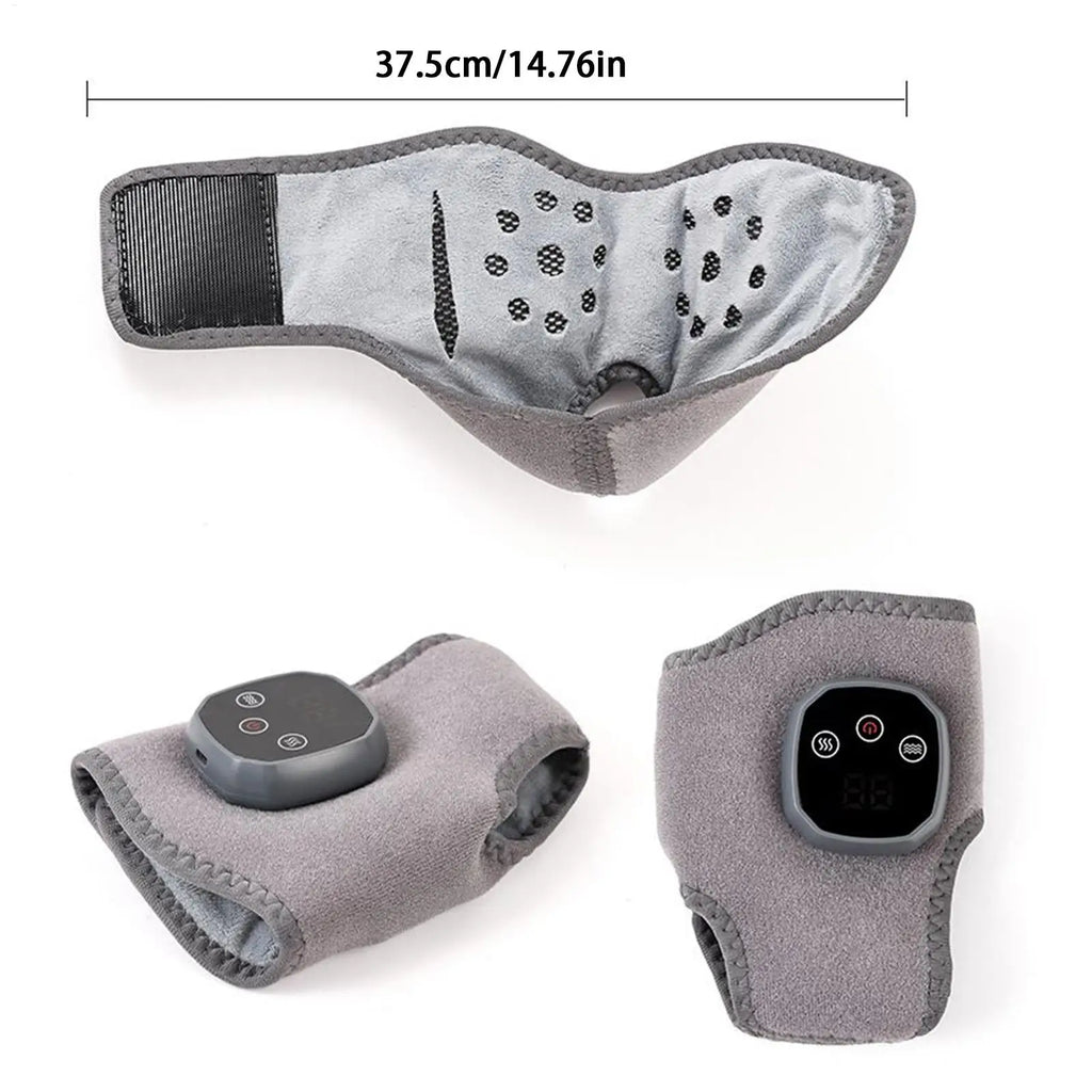 Foot Massager 4 Heat Levels Foot Ankle Massager Heating Warmer Wrap Pad Brace for Women Men Muscle Nerve Relief Calf Knee Spa Oasis Select
