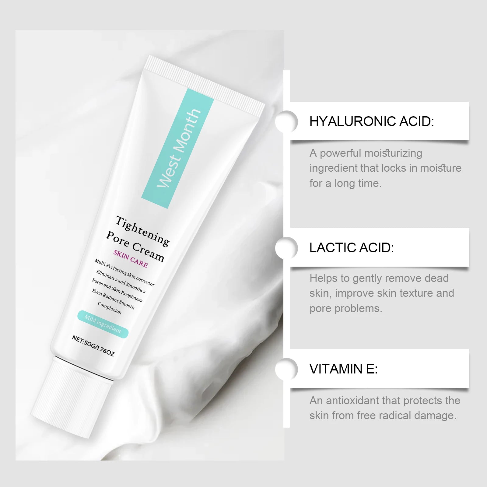 Tightening Pore Cream Remove Blackheads Fade Blemishes Relieve Dryness Oil Control Smoothing Shrink Pores Face Moisturizer Cream Oasis Select