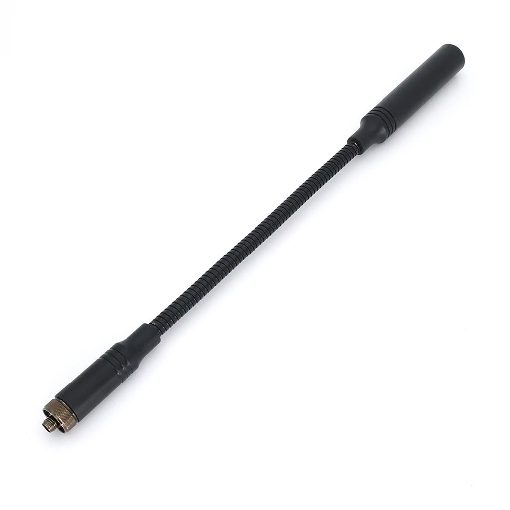 SMA-F Dual Band VHF/UHF Tactical Gooseneck Antennas Walkie Talkie Antenna for AT-23G/AT-33G/AT-40G Handheld Two Way Radios Oasis Select Black 33cm China Mainland
