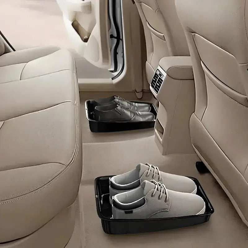 Car Shoes Storage Tray Interior Multifunctional Durable Accessory Tidying Vehicle Organizer Under Seat Container Box Oasis Select