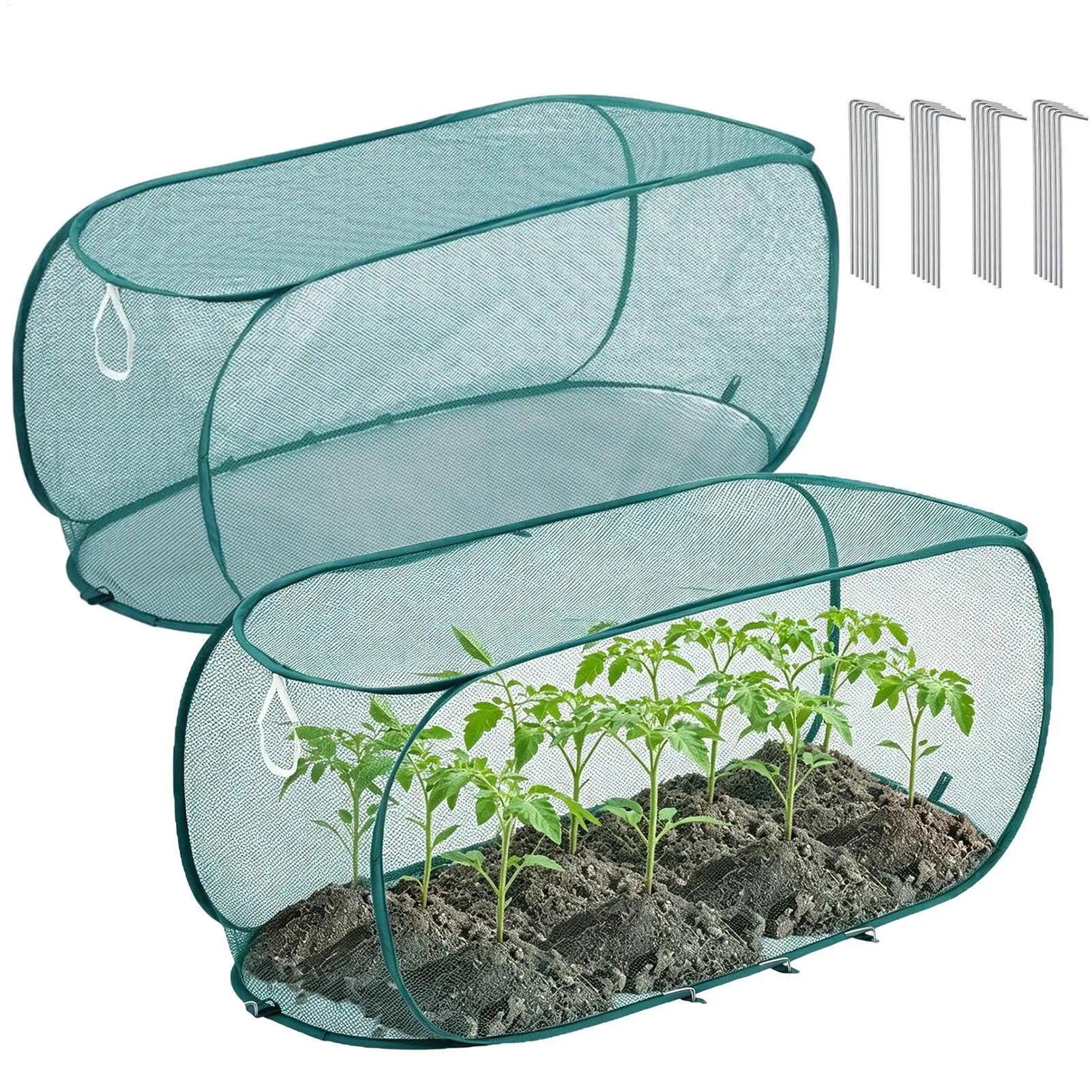 Plants Covers 2Pcs Popup Garden Mesh Plant Cover Seedlings Large Vegetable Supplies Indoor Gardening Greenhouse Accessories