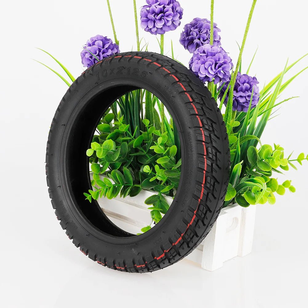10 Inch 10x2.125 Tubeless Tire Off-Road For Ninebot F20 F30 For F40 Electric Scooter Black Rubber Wheel Outer Tire Oasis Select