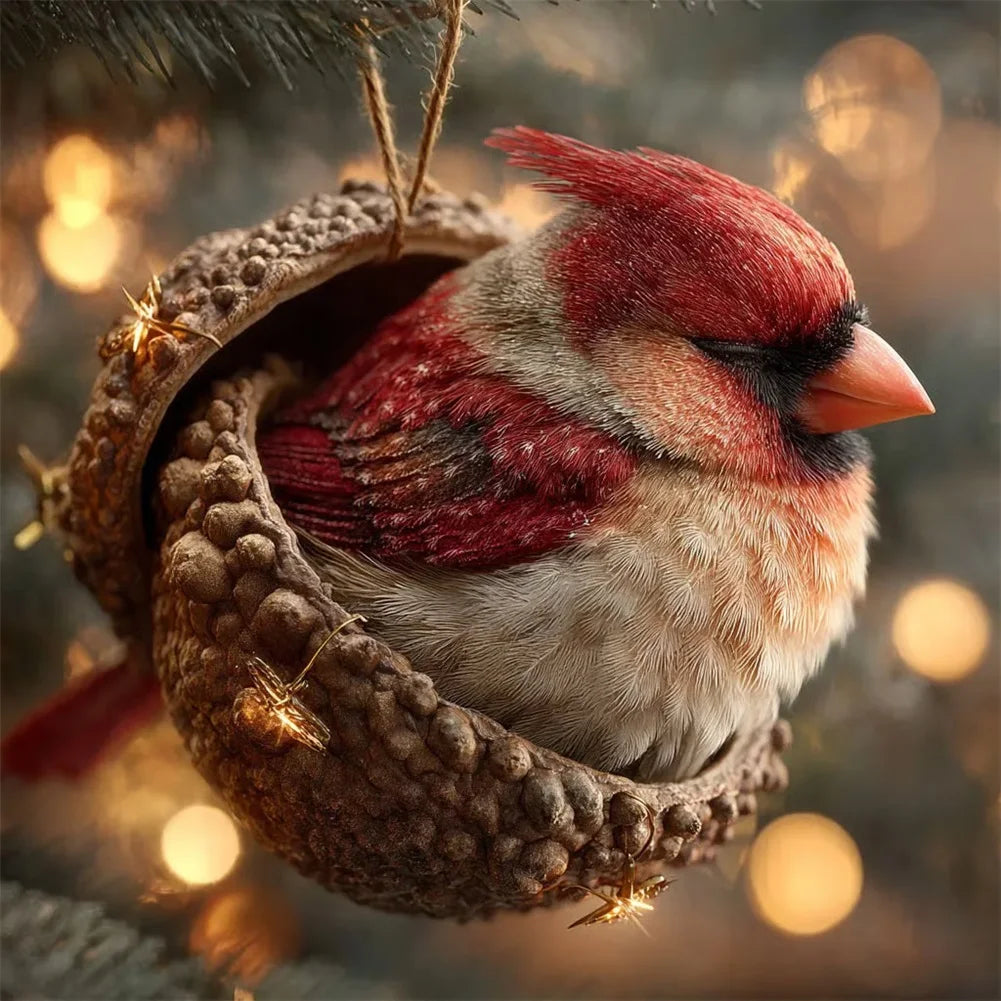 Acrylic 2D Animal Christmas Ornaments | Tree Pendants