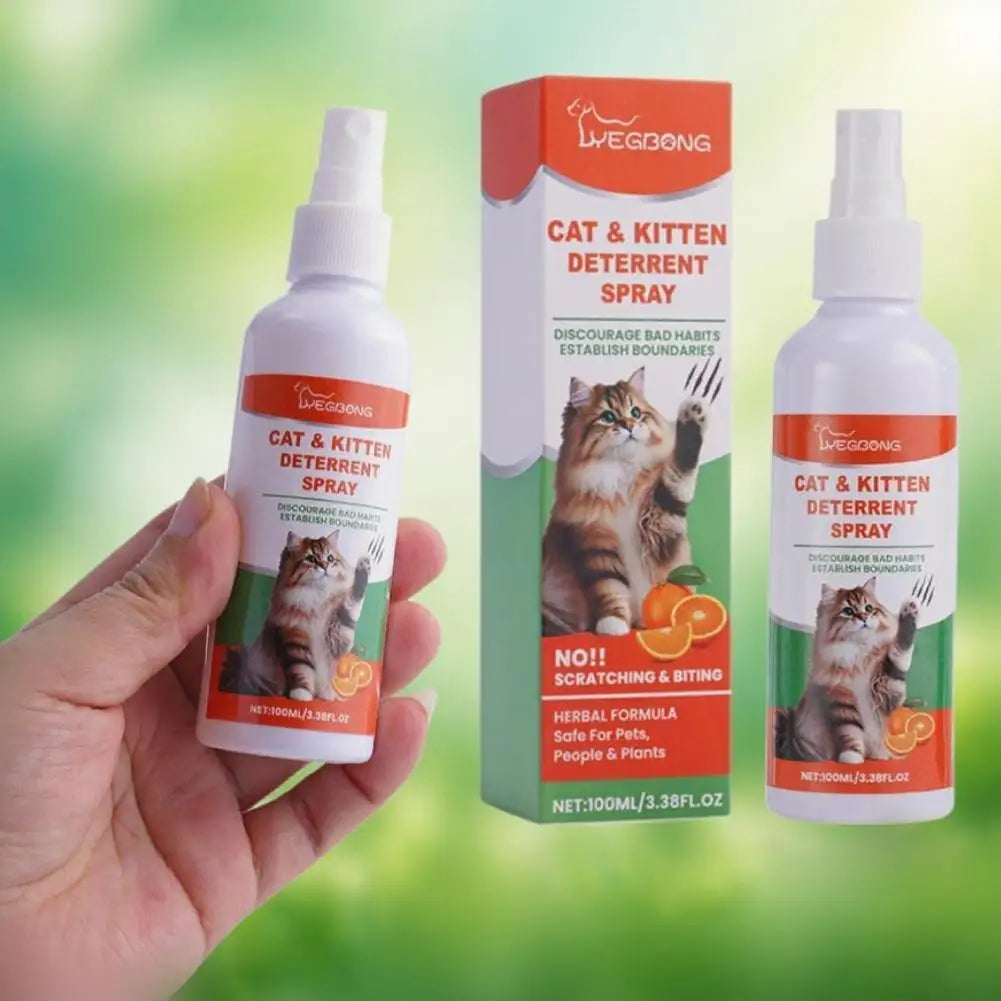 Natural Cat Repellent Spray 100ml – Anti-Scratch & Licking