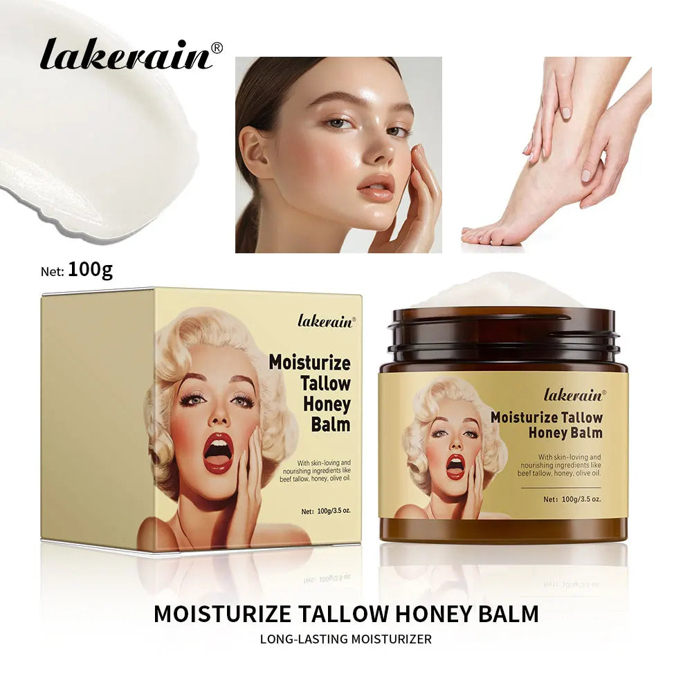 Beef Tallow Face Cream Lasting Moisturizing Soothing Facial Skin Firming Increase Facial Elasticity Nourishing Smooth Skin Care Oasis Select 1 pc