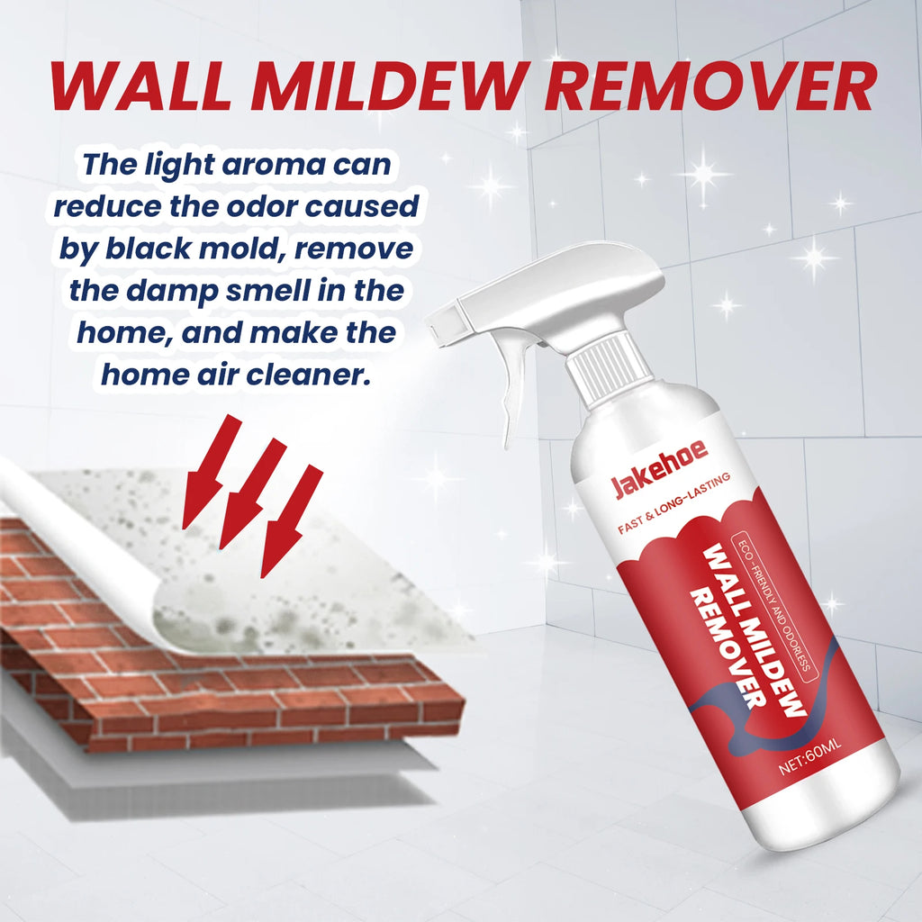 Jakehoe Wall Mildew Remover Remove Black Mold Spot Restore Wall Stains Removal Sink Descale Bathroom Floor Mildew Cleaning Agent Oasis Select