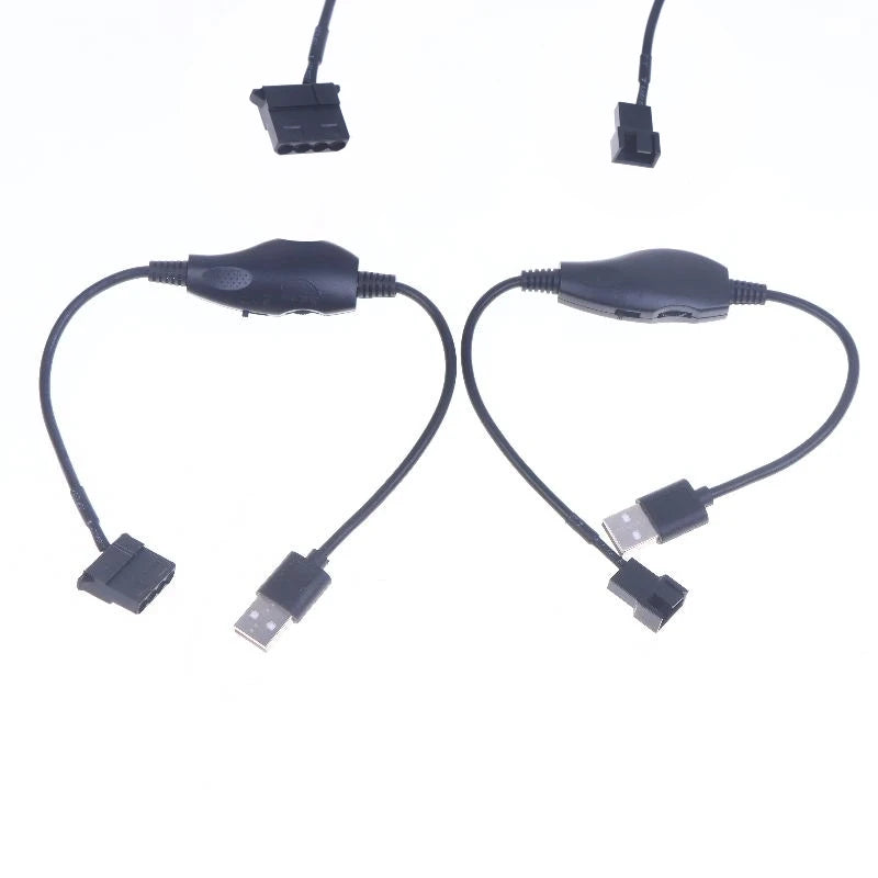 USB to 4-Pin PWM Fan Adapter Cable – 5V to 12V Boost