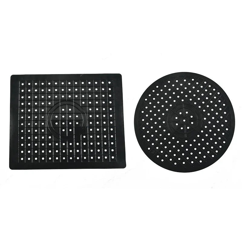 Quick Drying Sink Pad Sink Protector Kitchen Table Anti Slip TPR Sink Mat Dishes Heat Insulation Protector Bathroom Accessories Oasis Select black-2pcs As shown in the figu