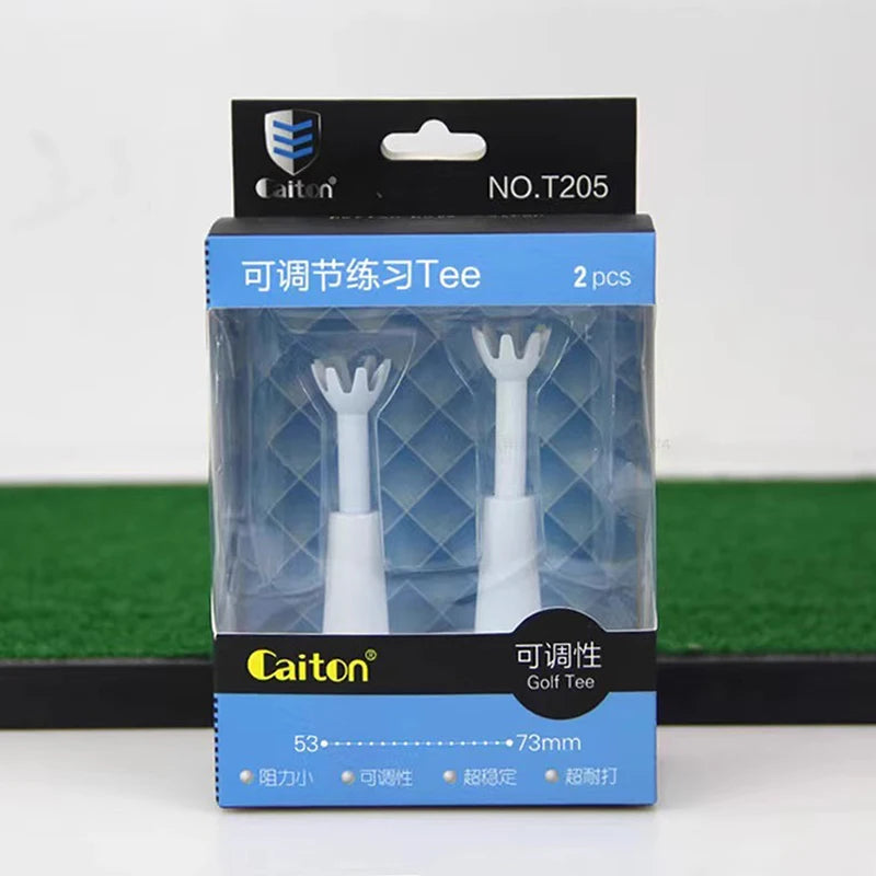 1/2Pcs Adjustable Height Plastic Golf Tees Durable Practice Golf Training Tees Professional Golf Accessories for Golfer Training Oasis Select