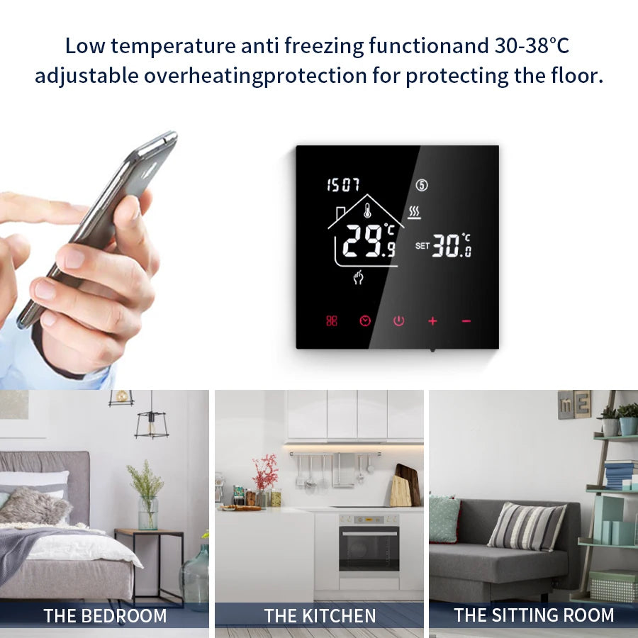 Smart WiFi Thermostat Tuya – Floor Heating & Boiler Control Smart Thermostat Oasis Select