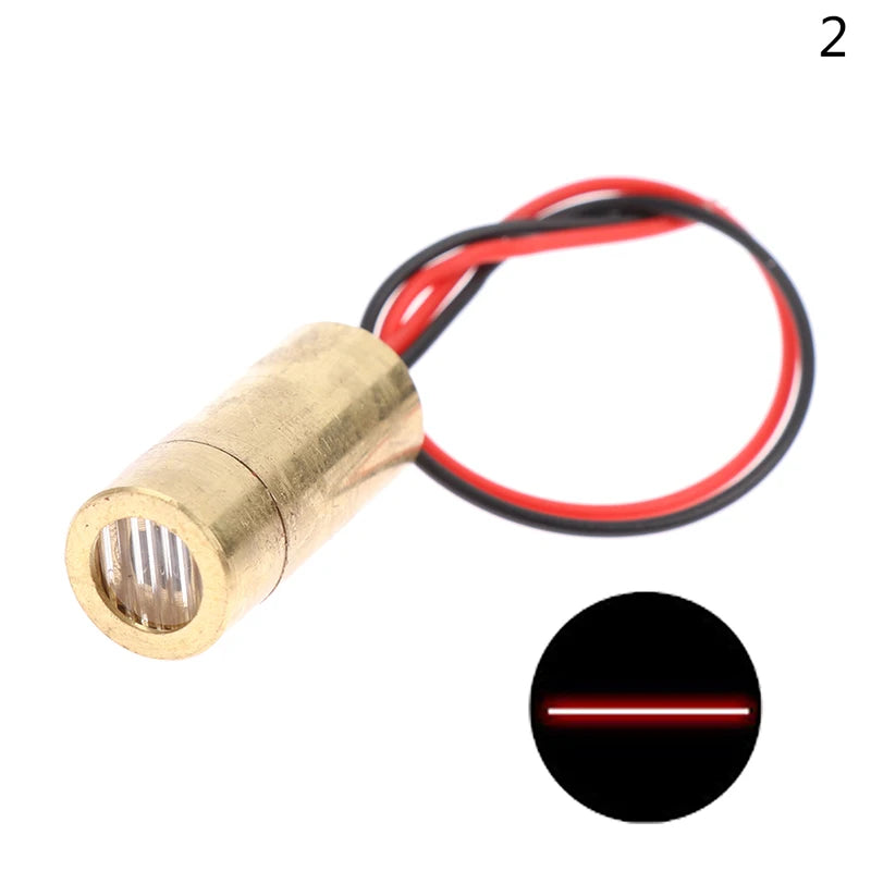 Laser Head 650nm 9mm 3V 50mW Laser Cross Diode Module Red Copper Head Line / Point / Cross Laser Diode Oasis Select 2Line