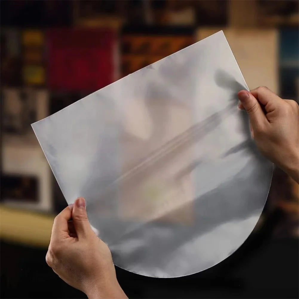 50Pcs Anti-Static Vinyl Record Sleeves – 7, 10 & 12 Inch LP Bags