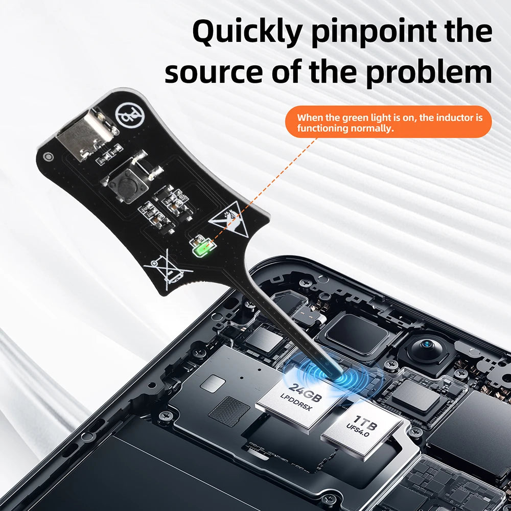 Inductance Tester for Mobile Phone Maintenance High Precision Motherboard Faults Detection Electromagnetic Induction Meter Oasis Select