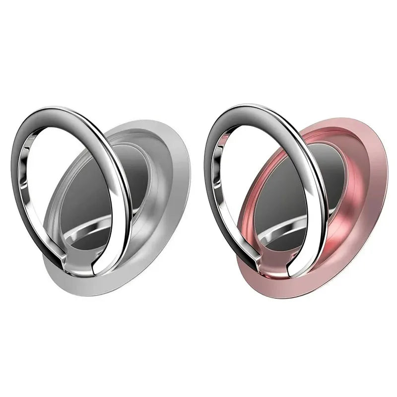 1/2pcs 360 ° Rotatable Ring Phone Holder, General Motors Magnetic Holder, Phone Back Sticker Pad Holder, Holder Oasis Select Silver-Rose gold