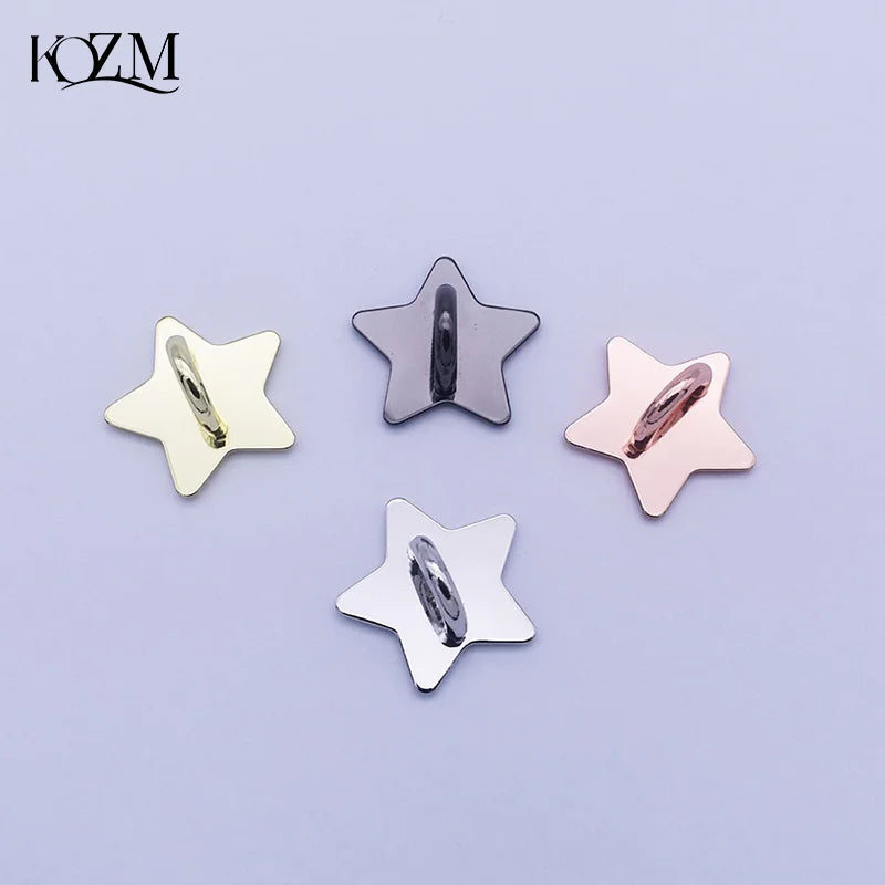 Metal Star Moon Bow Phone Charm Holder & Finger Ring Stand 2/4pc