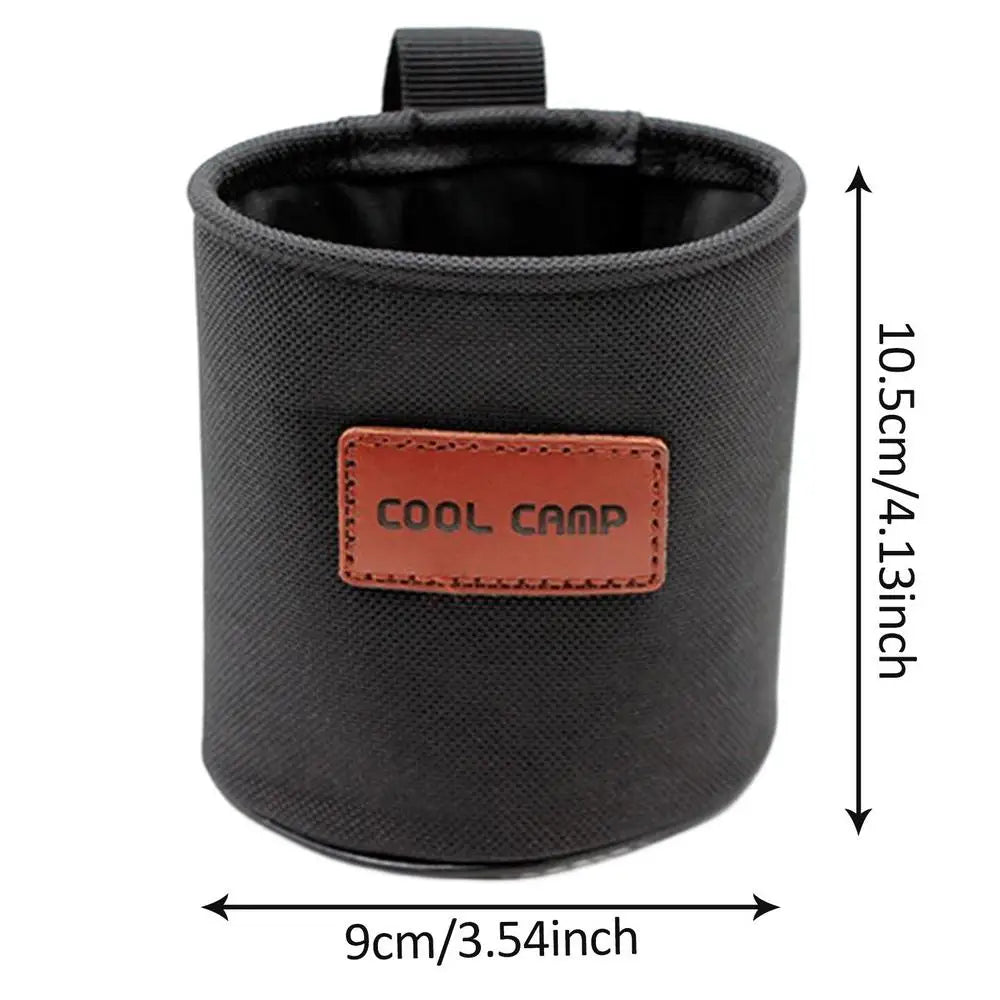 Bike Cup Holder Oxford Cloth Water Bottle Holder for Bike Scratch-resistant Water Bottle Holder Outdoor Camping Cup Set for Bike Oasis Select black