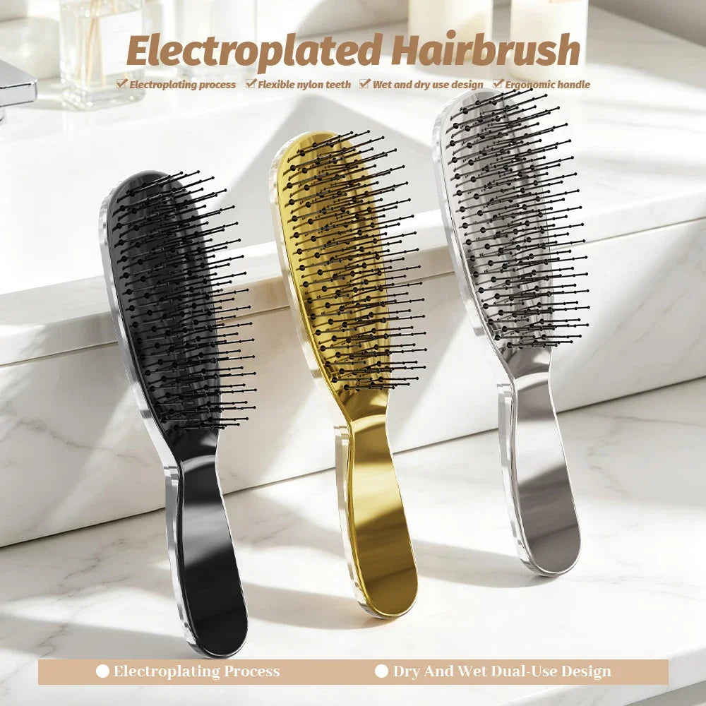 Rose Gold Scalp Massage Brush – Detangling Shampoo Comb Scalp Massage Brush Oasis Select