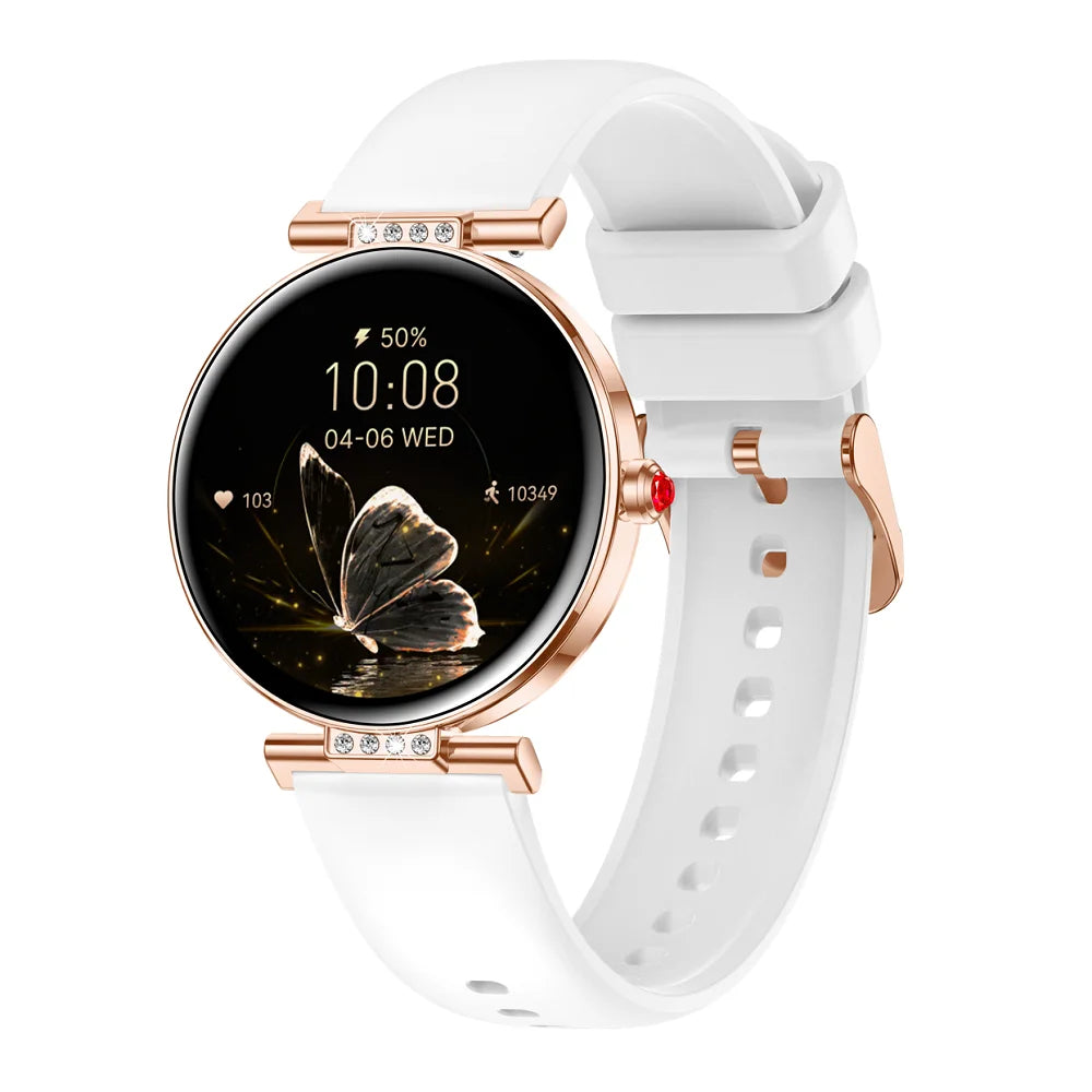 Lady Smartwatch Information Push Amoled Screen BT Call Smart Watch Women's Health Monitor Sports 6.2mm Ultra-thin All Metal Case Oasis Select GDWHS