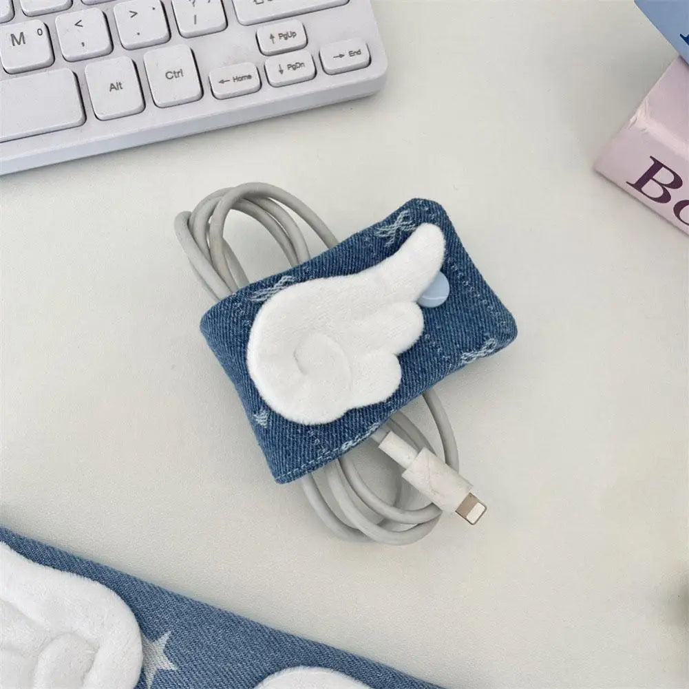 Fabric Cable Organizer Cord Wrap Tie – USB, Charger & Headphones Cable Cord Organizer Oasis Select