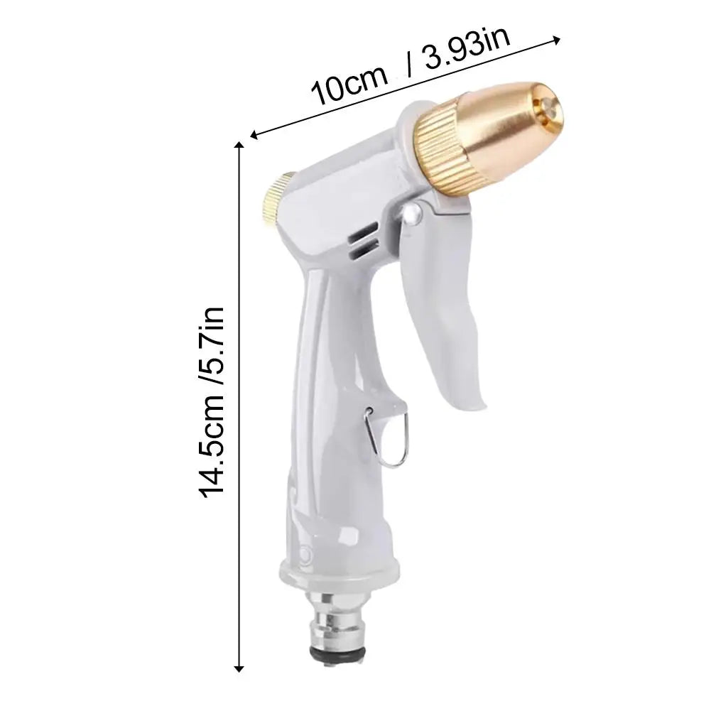 High Pressure Water Spray Gun – Brass Nozzle Garden Hose Sprayer