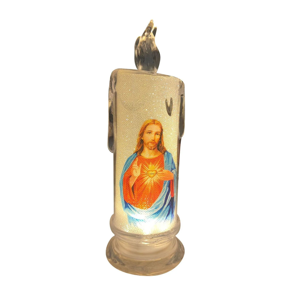 LED Flameless Devotional Prayer Candle – Religious Decor Flameless LED Candle Oasis Select A One Size