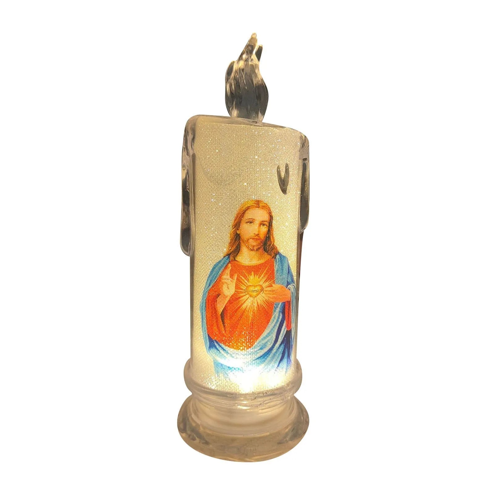 LED Flameless Devotional Prayer Candle – Religious Decor Flameless LED Candle Oasis Select A One Size