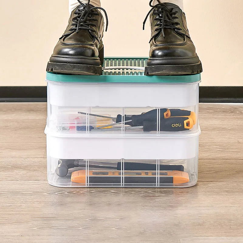 Tool storage box, large-capacity hardware parts storage box, designed for organizing and sorting tools and parts Oasis Select