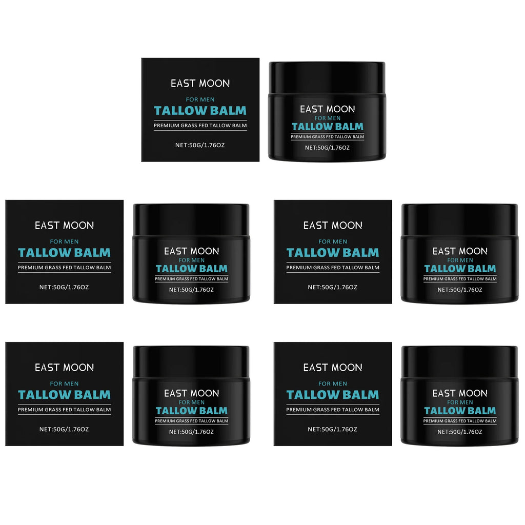 Men's Tallow Balm Firming Fade Fine Lines Anti Wrinkle Moisturizing Non-Greasy Brighten Skin Facial Care Skin Face Cream Oasis Select 5 x 50g Boxed
