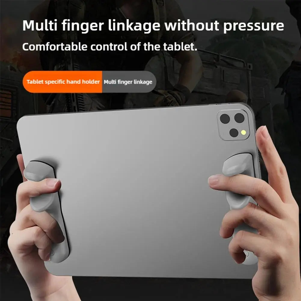 Silicone Tablet Gamepad Grip – 6-Finger Gaming Handle for iPad