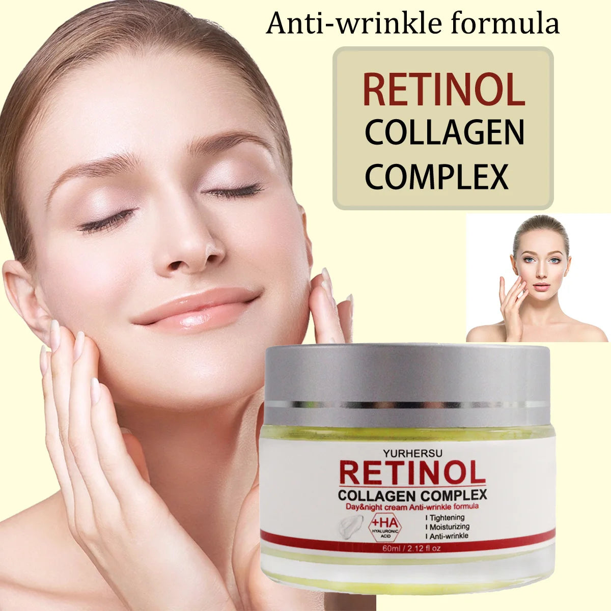 YURHERSU Retinol Face Cream – Firming, Anti-Aging & Hydration Retinol Face Cream Oasis Select