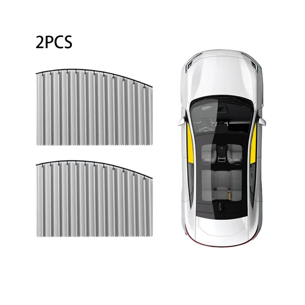 Car Side Window Sun Shade Curtains | UV Block Foldable Cover