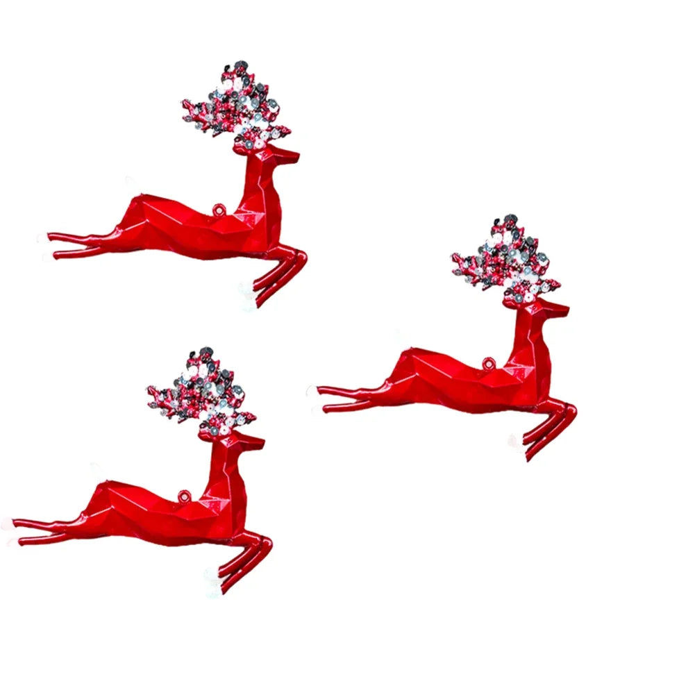 Christmas Elk Pendant Decoration Decor Festive Decorations As Shown Christmas Elk Ornaments Memorable Displays Oasis Select Red China Mainland