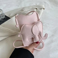 Elephant Mini Crossbody Bag – PU Leather Coin Purse for Women