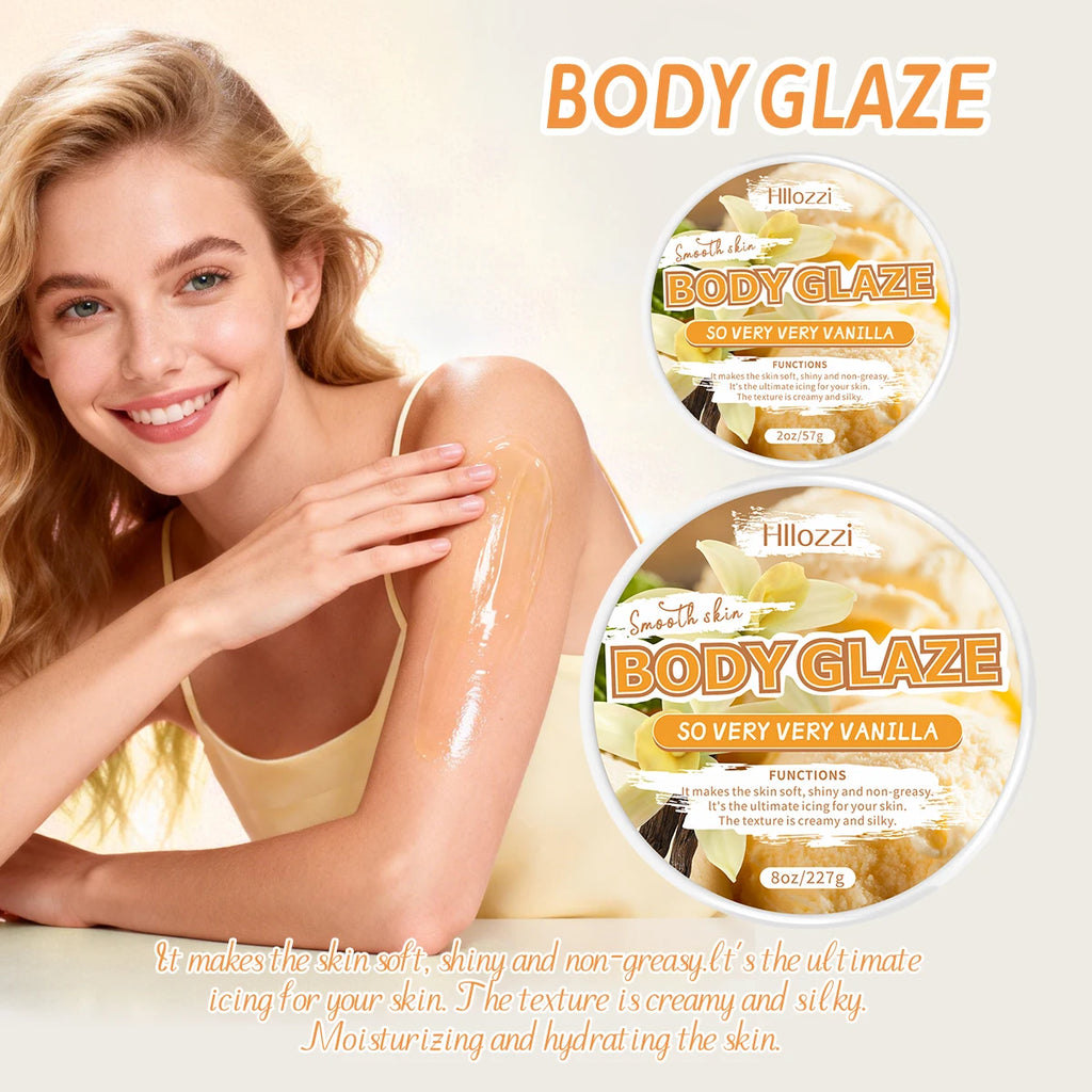 8oz 2oz Body Glaze Vanilla Moisturizes, Protects, and Repairs Skin Brighten skin Boost radiance Oasis Select