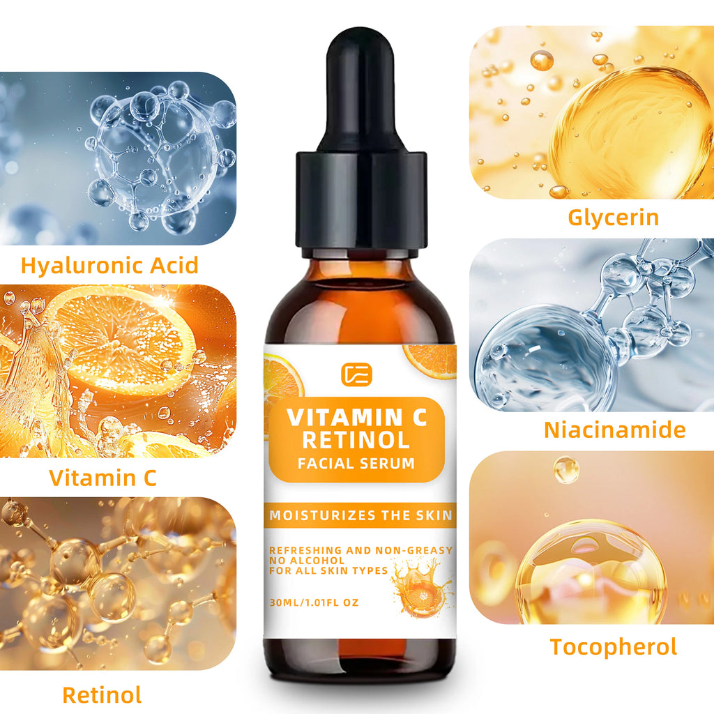 Vitamin C & Retinol Face Serum – Brightening & Firming