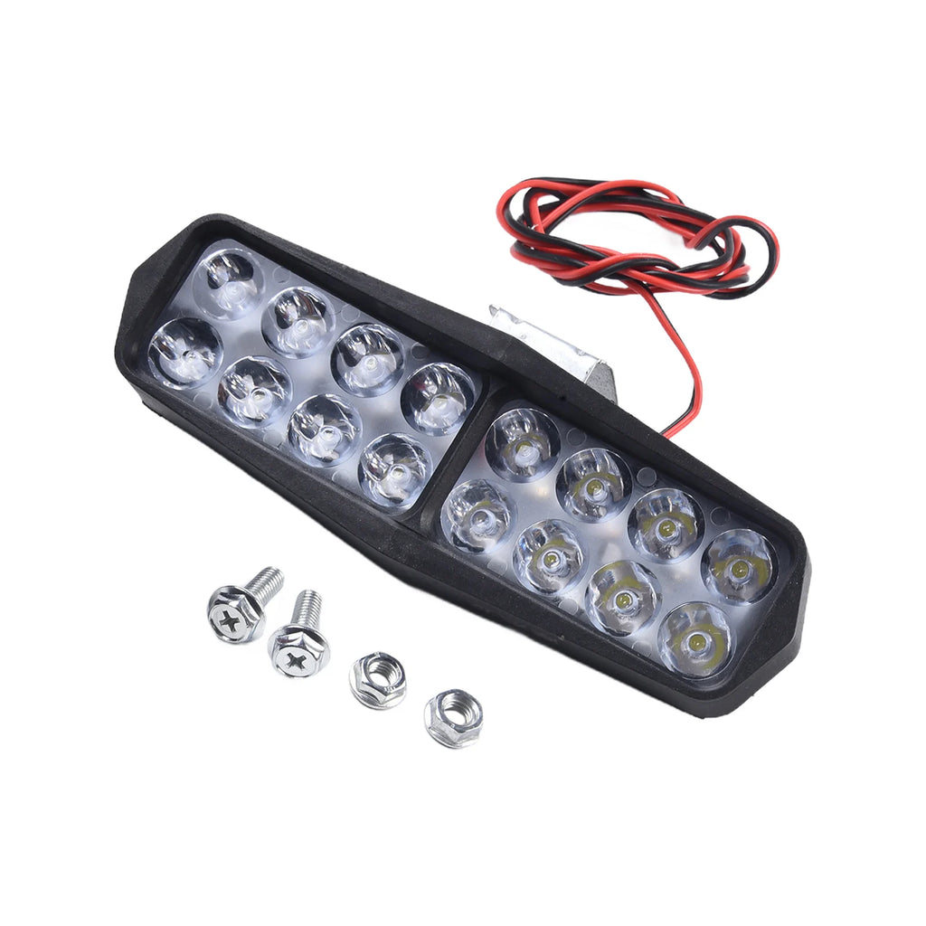1pc LED Light 24W High-powered Wicks For Ebike Electric Motorcycle Scooter Lights Super Bright 12-80V LED Headlight Accessories Oasis Select 16 beaded