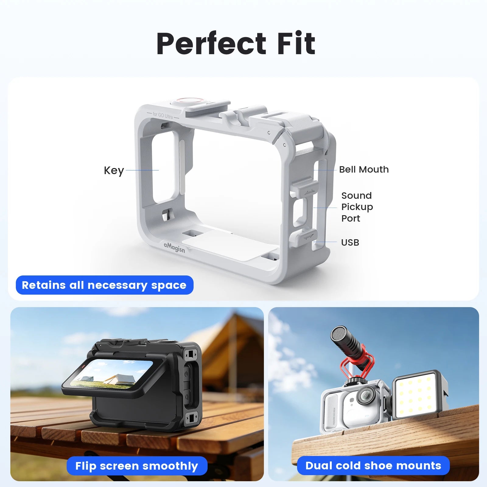 Insta360 Go Ultra Protective Frame | Quick-Release Cage
