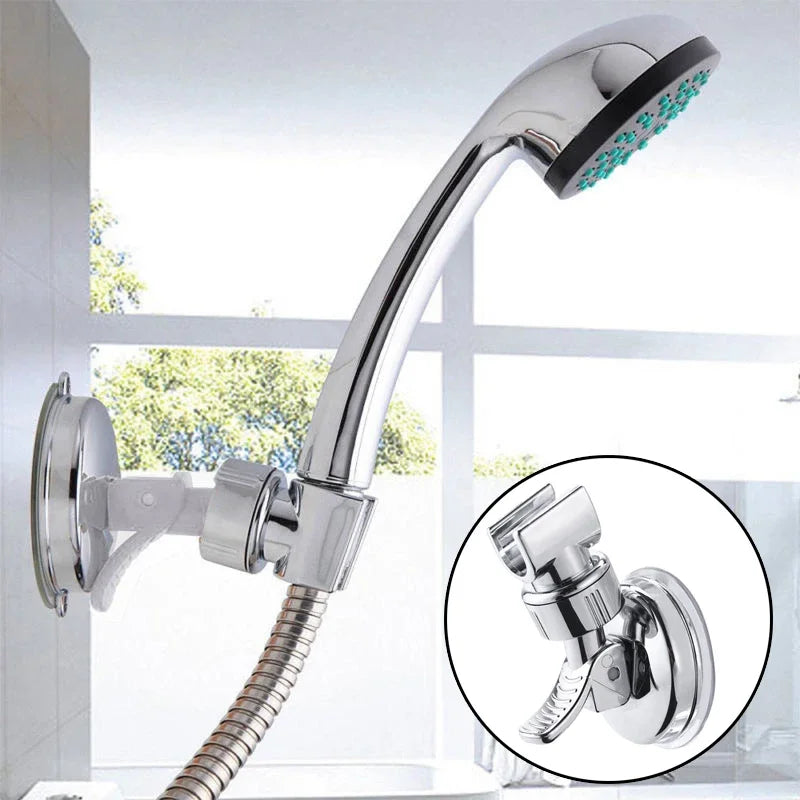 Bracket Shower Head Holder Easy to install No drilling Bathroom Suction Cup Wall Mounted Replacement Bathroom Accessories Oasis Select