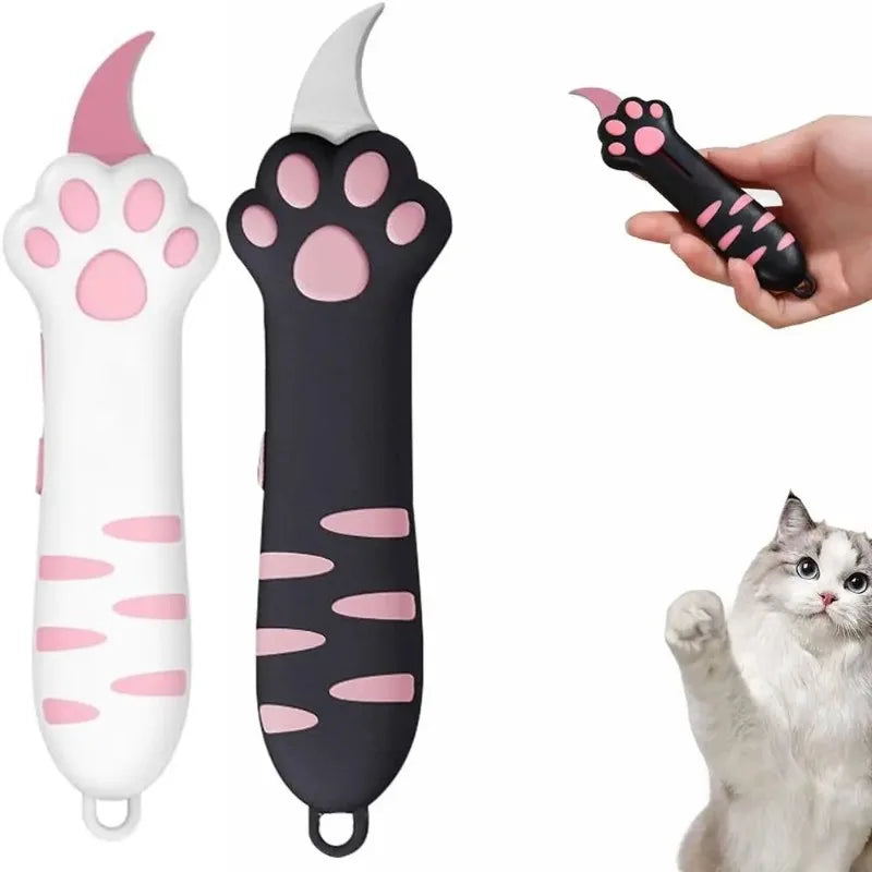 Mini Portable Cat Claw Utility Knife Creative Hand Account Decor Paper Cutting Tools Art Supplies Cute Cat Paw Sharp Box Cutters Oasis Select
