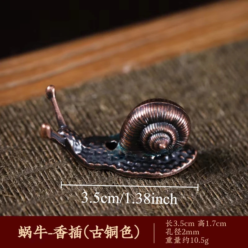 Metal Zen Lotus Buddha Incense Burner Incense Diffuser Incense Stick Holder Censer Buddhist Aromatherapy Use In Office Teahouse Oasis Select Bronze Snail