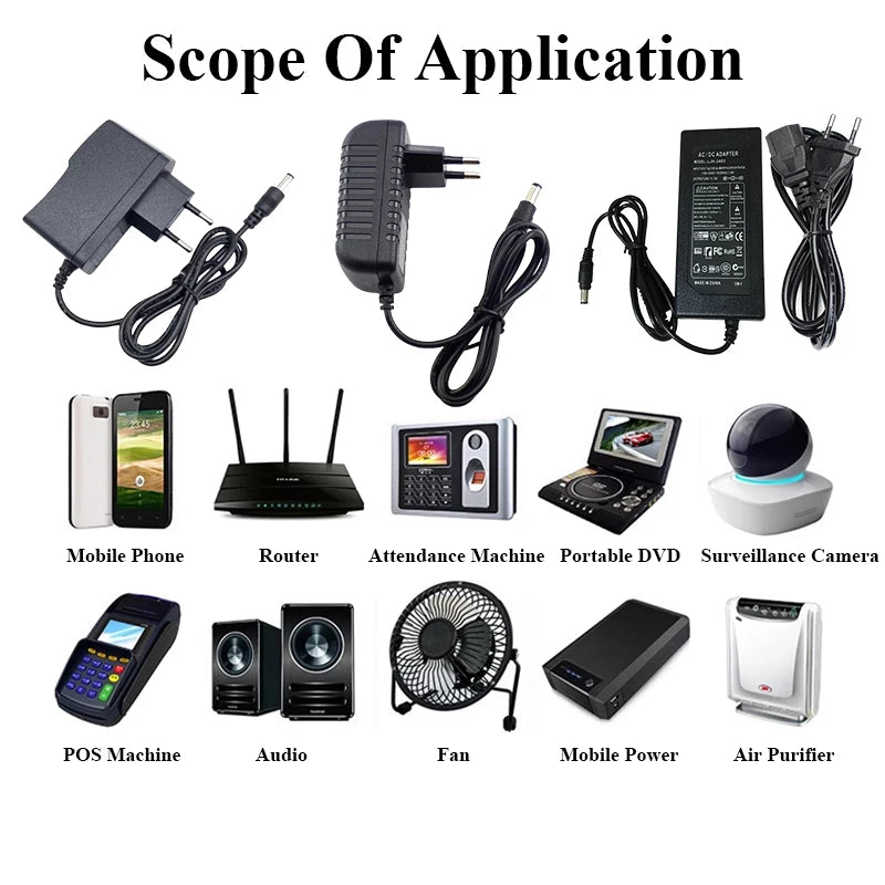Power Supply AC 220V 110V TO DC 12V 24V 5V Power Supply Adapter 1A 2A 3A Transformer AC 220 110 V TO DC 5 12 24 V For LED Light Oasis Select