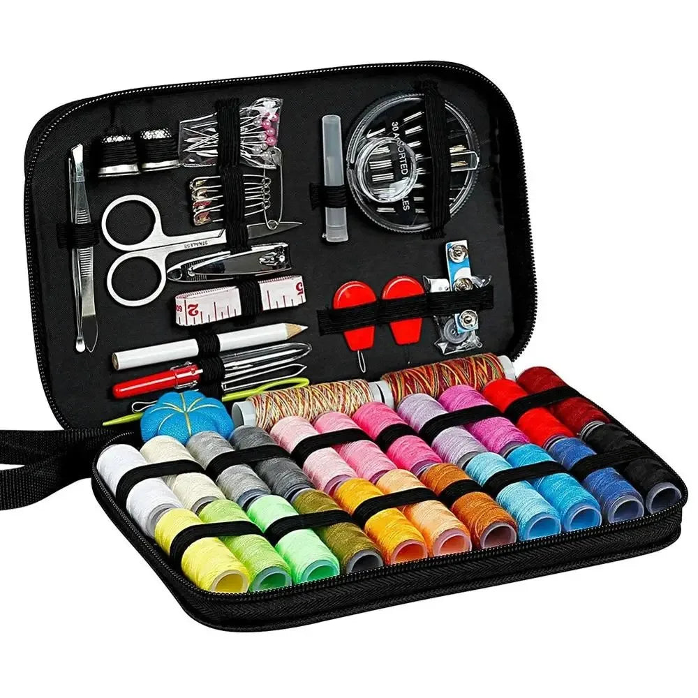 DIY Multi-Function Sewing Kit Box Set – 80+ Piece Embroidery Sewing Kit Set Oasis Select