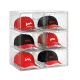 6pcs/set Hat Organizer, Clear Stackable Hat Organizer, Space Saving Foldable Hat Rack, Hat Container, Multi-Functional Organizer Oasis Select Clear