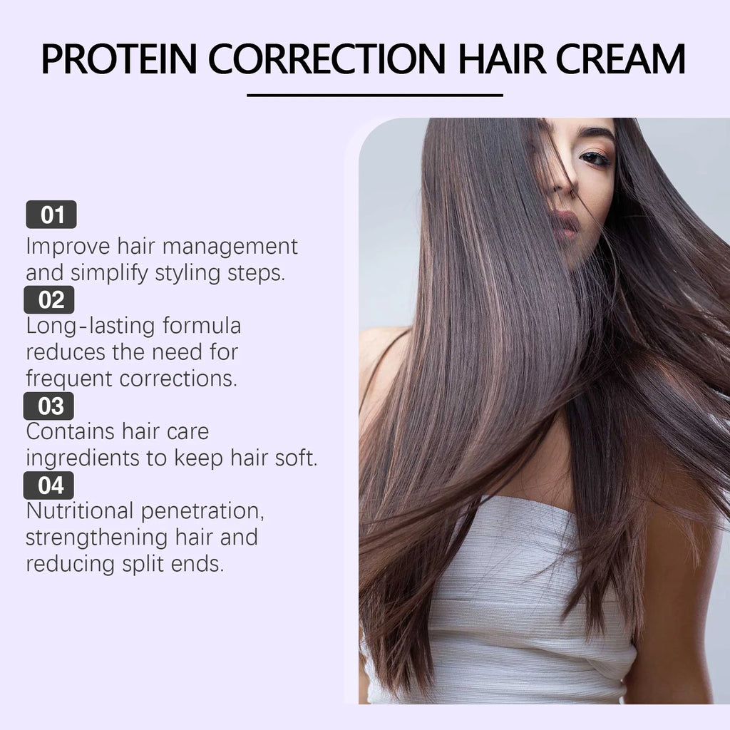 EELHOE Protein Hair Cream – Anti-Frizz Straightening Treatment Hair Straightening Cream Oasis Select