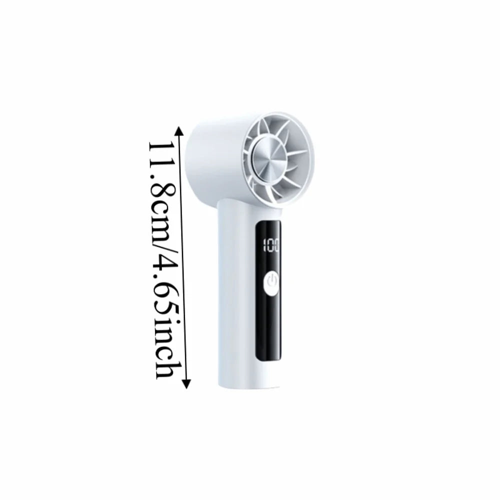 Strong Wind Mini Turbo Fan Super Strong Wind Powerful Airflow Portable Pocket Fan High Velocity Small Size Personal Fan Camping Oasis Select