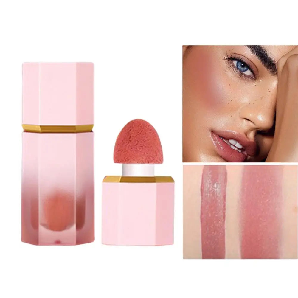 Cheek Liquid Blush With Cushion Liquid Illuminator Face Highlighter Long Lasting Natural Skin Tint Face Blush Wand Creamy Blush Oasis Select 02 China Mainland