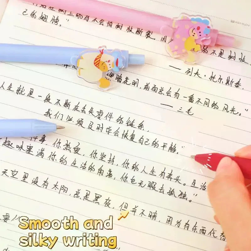 5/6Pcs Cute Pony Neutral Pen Acrylic Decorative Gel Pen Quick Drying Neutral Pen Student Stationery Office Stationery Supplies Oasis Select