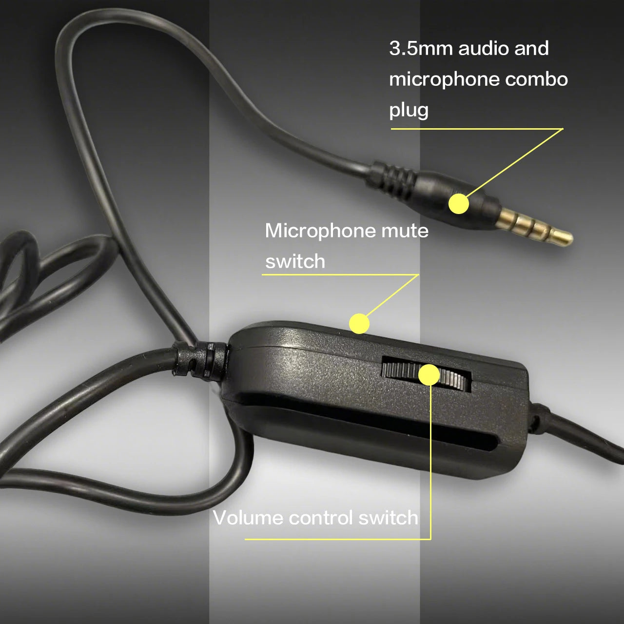 7260 Wired Headphones with Microphone，Suitable for work meetings、Study Recording、Entertainment Games，Compatible：PS4/PS5/Xbox One Oasis Select