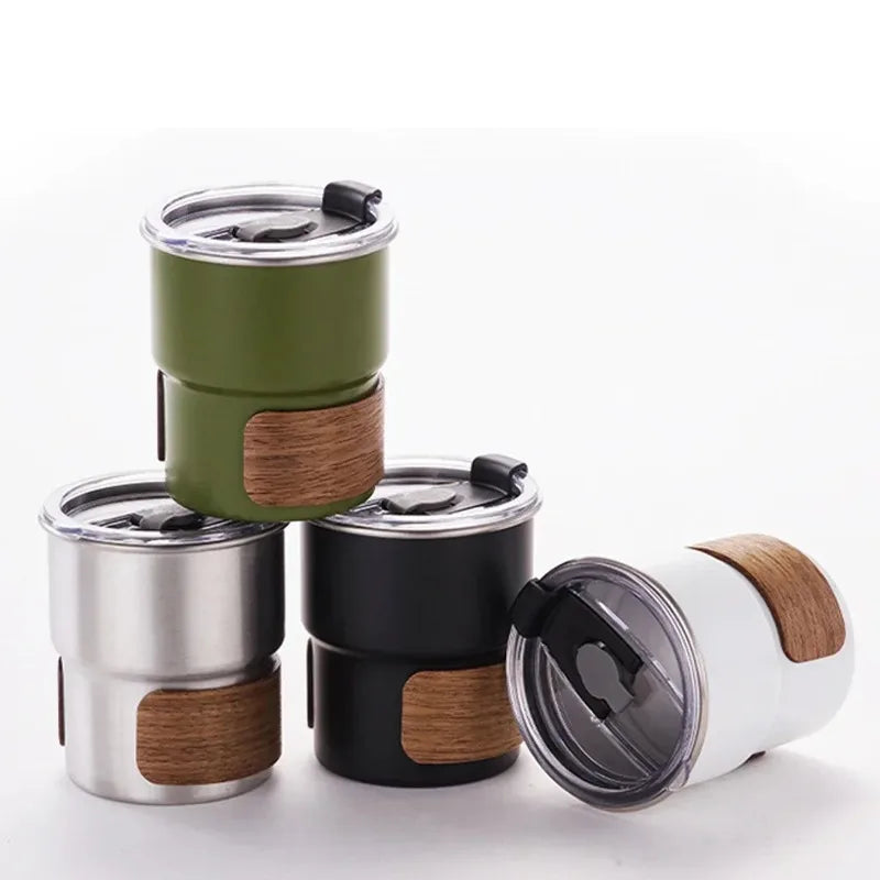 Stainless Steel Coffee Camping Mug with Lid Portable Heat Resistant Mug for Outdoor Picnic Camping Fishing Oasis Select